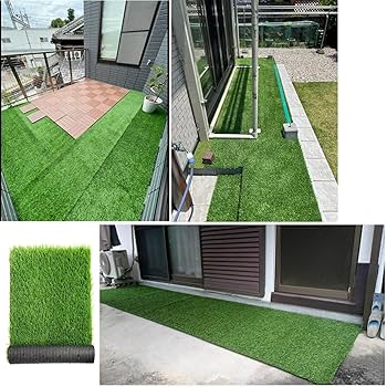 Amazon.co.jp: リアル 人工芝 人工芝生 ロール 人口芝生 人口芝